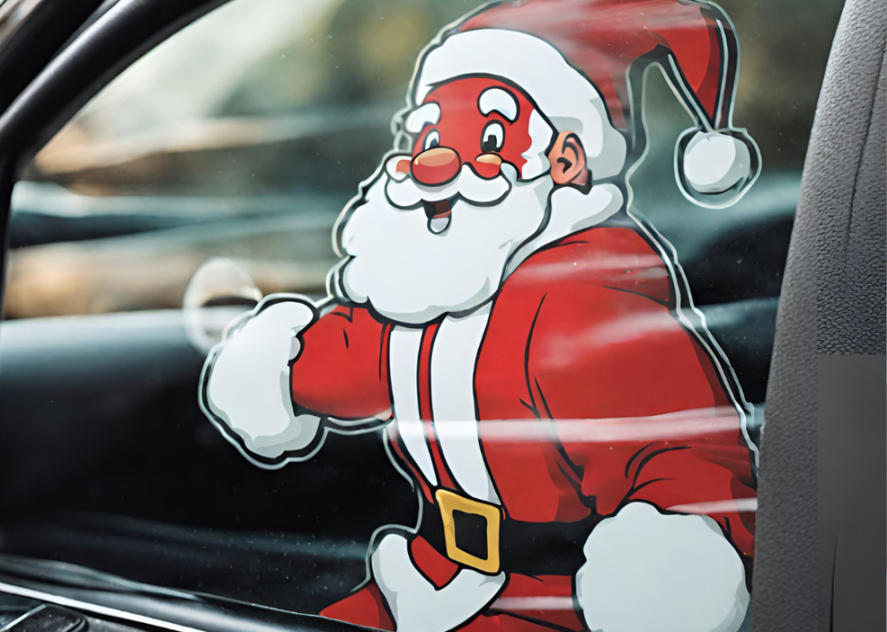 Santa window decal