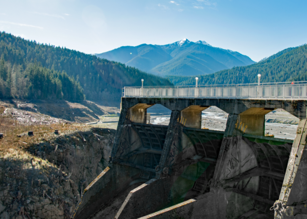 Elwha River Lake Dam.