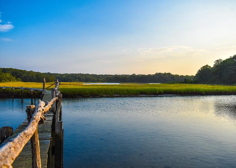 Sunrise on the Mashomic Preserve on Shelter Island, NY