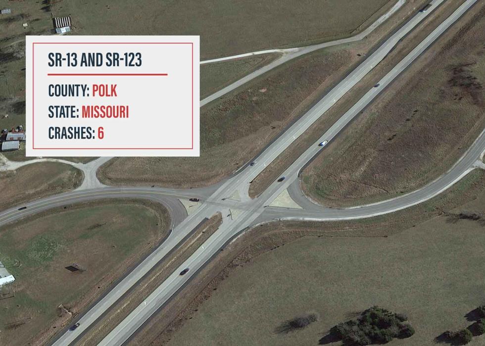 Aerial view of SR-13 AND SR-123