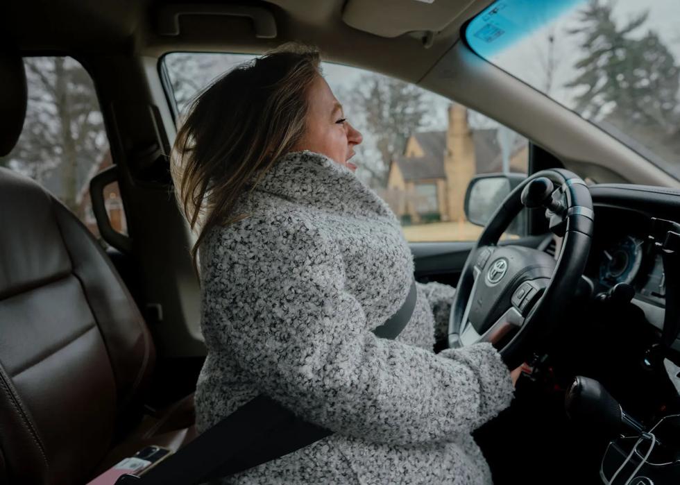 photo showing Voorde driving car with hand controls