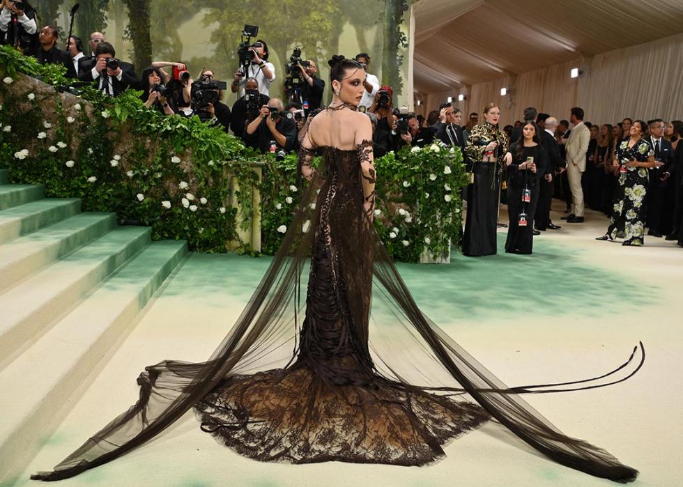 Emma Chamberlain arrives for the 2024 Met Gala at the Metropolitan Museum of Art on May 6, 2024, in New York. 
