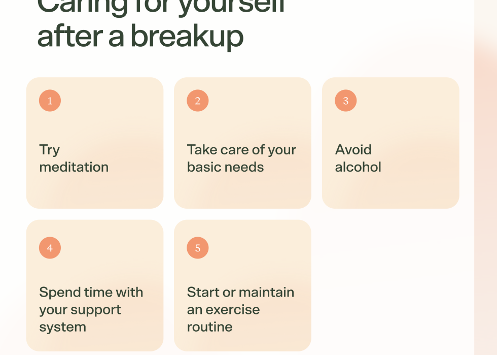 Rula's top 5 things to do to care for yourself after a breakup.