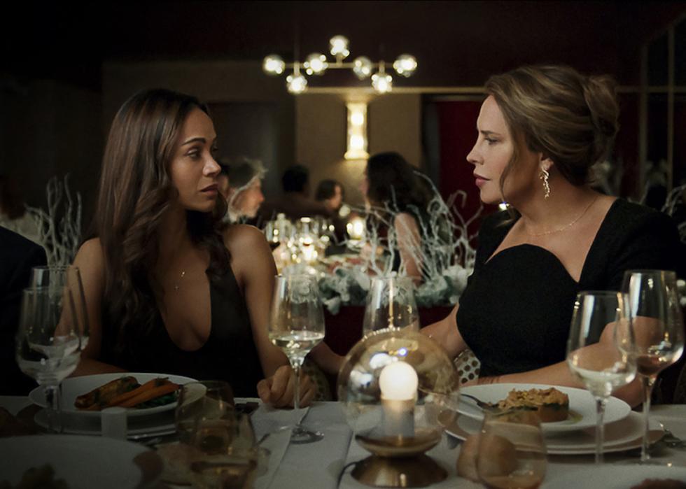 Zoe Saldana and Karla Sofía Gascón in "Emilia Pérez."