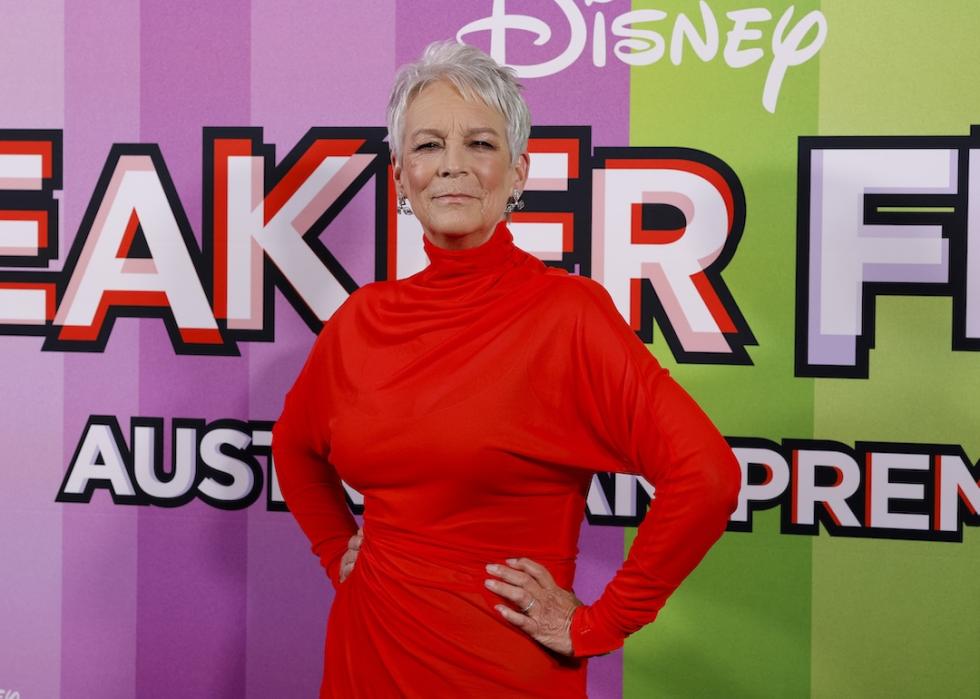 Jamie Lee Curtis attends the Australian premiere of "Freakier Friday" in Sydney, Australia, in 2025.