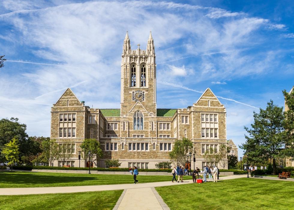 Gasson Hall on the Boston College campus.