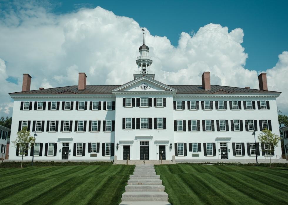 Dartmouth Hall at Dartmouth College in Hanover, New Hampshire.