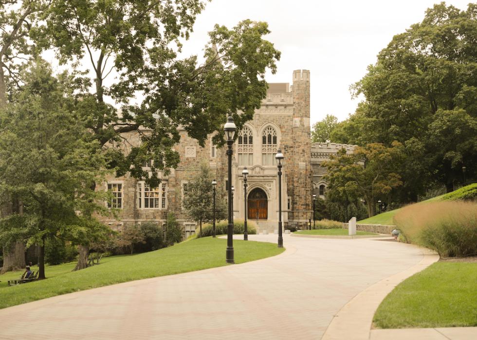 Building in Lehigh University mountain campus in Bethlehem, Pennsylvania.