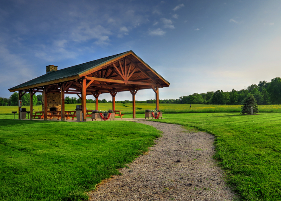 South Russell Village Park pavillion.