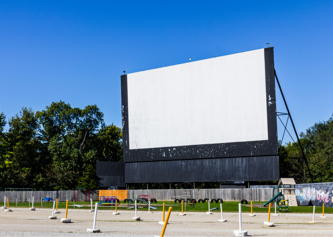 Drive-in with playground in Indianapolis.
