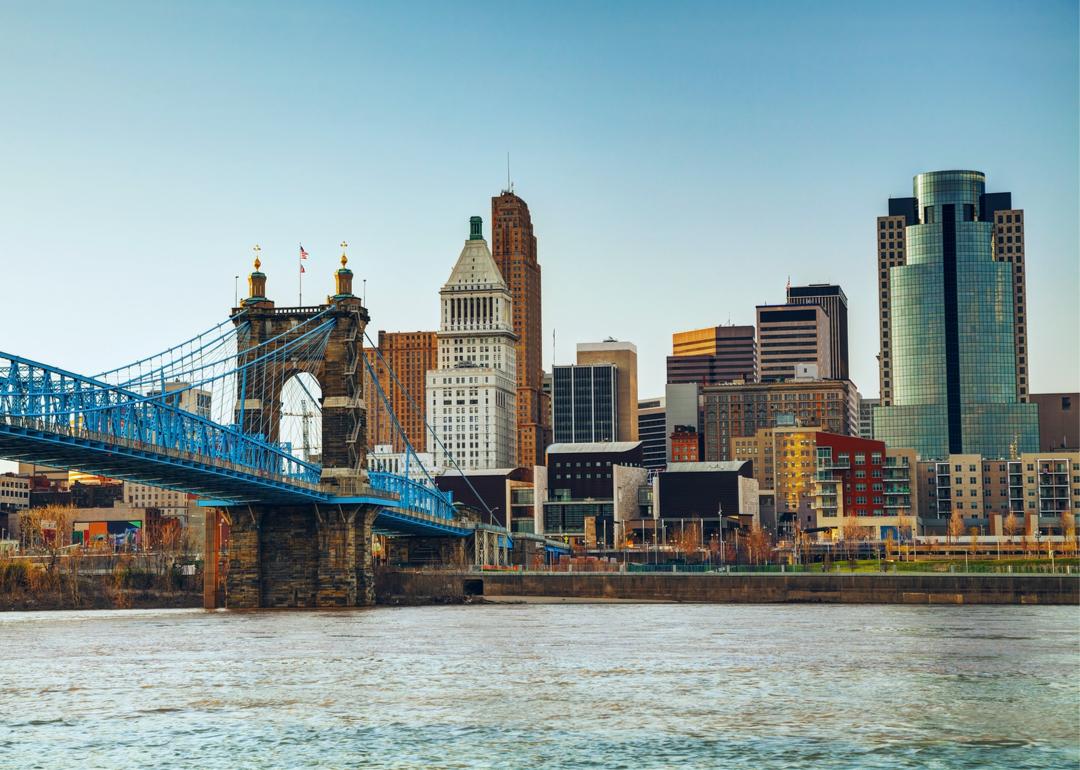 Cincinnati skyline.