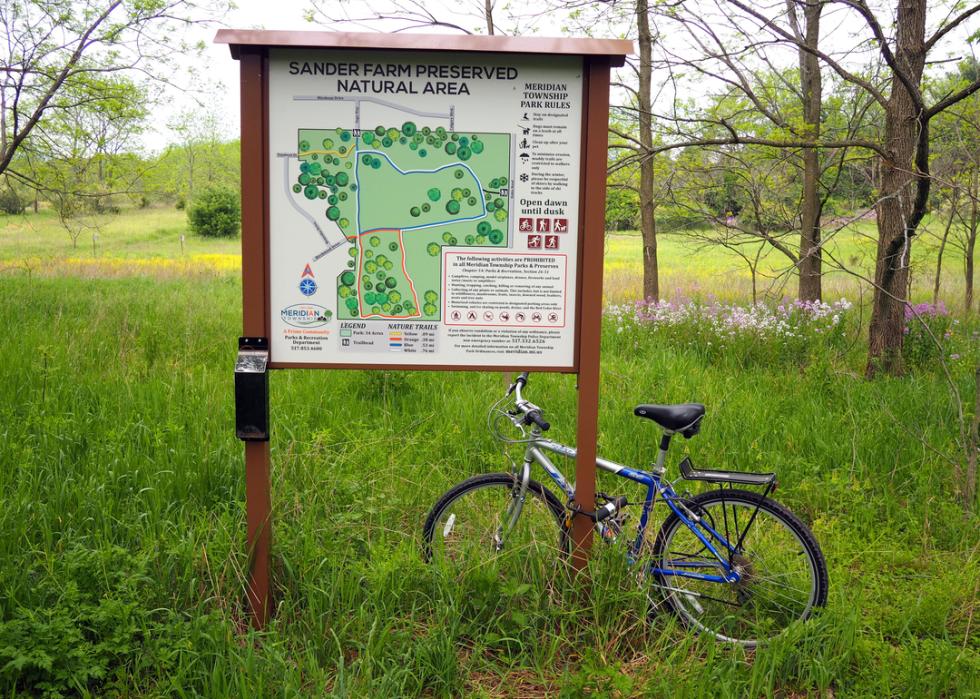 Entrance to the Sander Farm preserved natural area.
