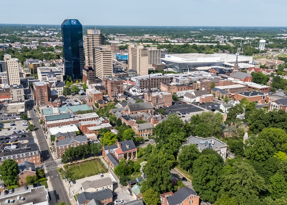 Aerial view of Lexington.
