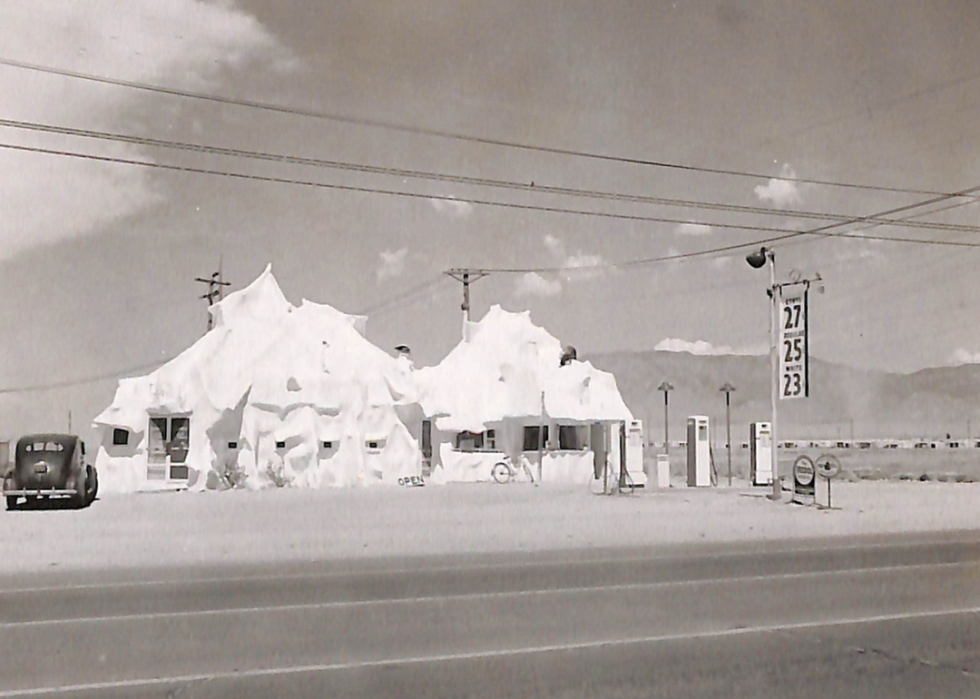 Mac's Iceberg Cafe and Gas Station on East Central Avenue.