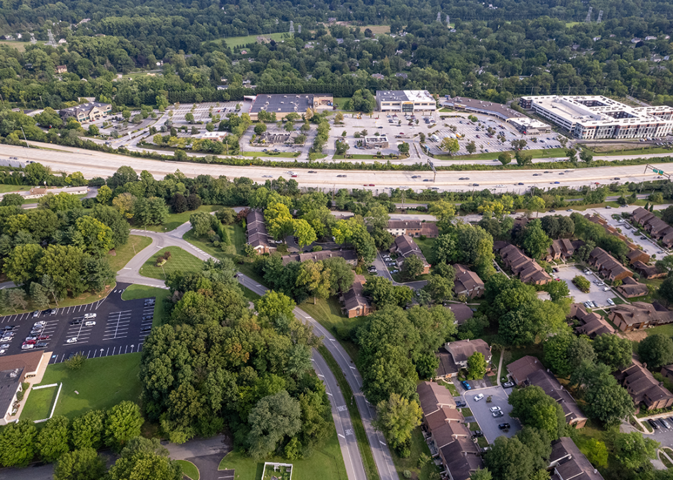 Aerial view of Chesterbrook.