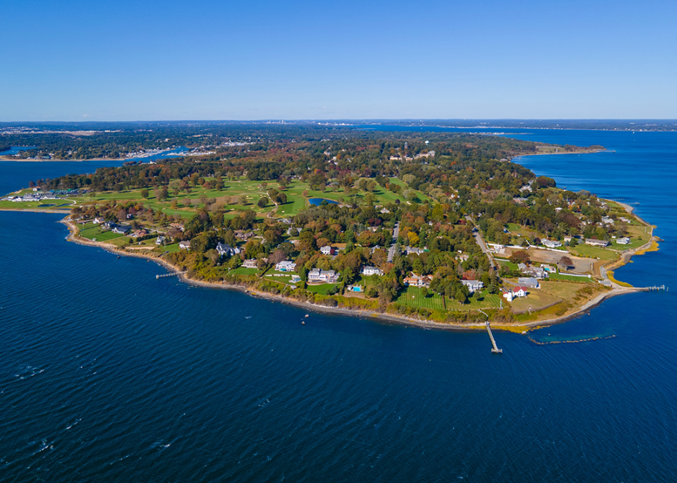Aerial view of Warwick Point.