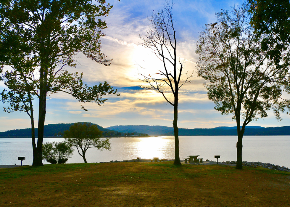 Evening at Bull Shoals Lake.