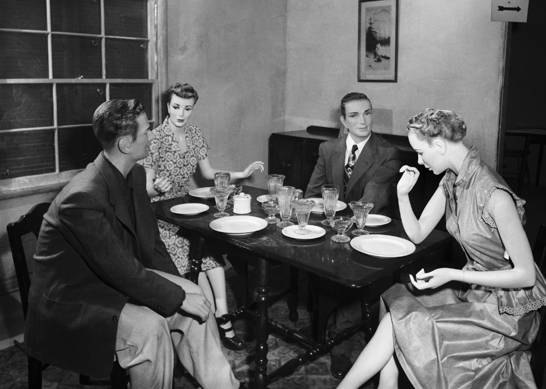 Mannequins in Atomic test house.