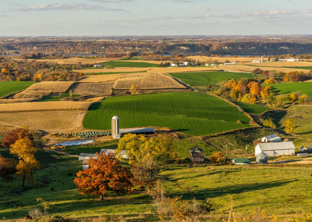 Scenic farmfields.