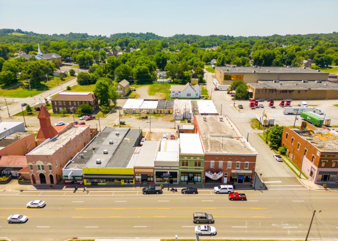 Aerial view of Etowah.