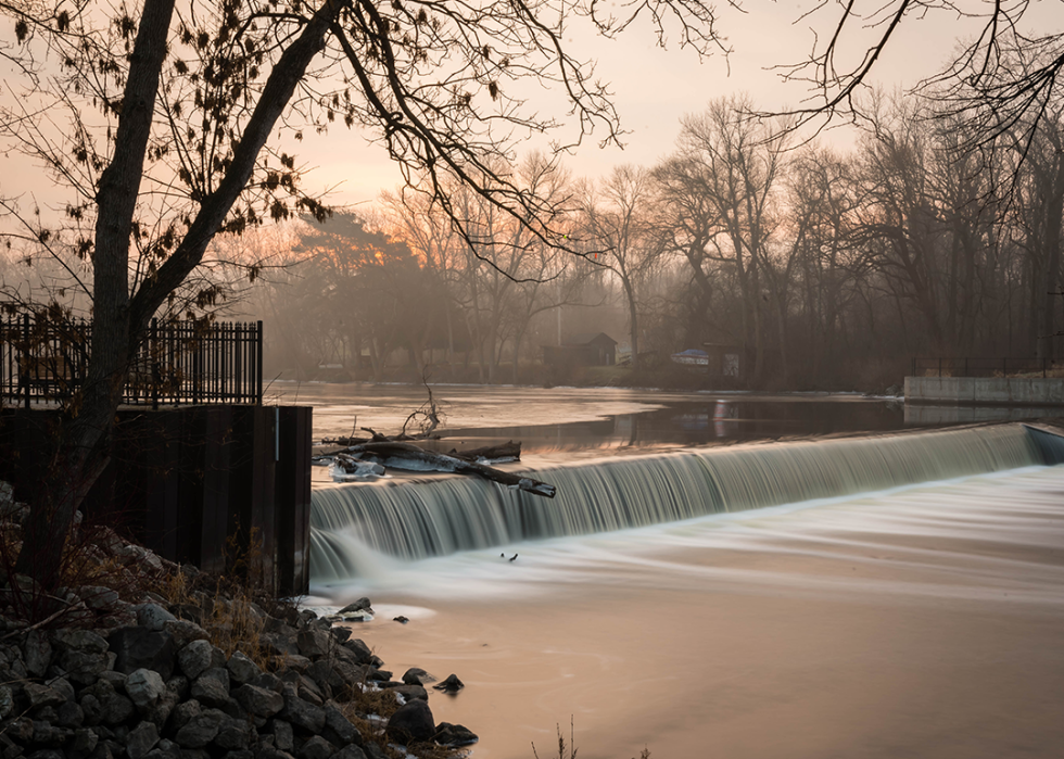Sunrise at the Thiensville Dam.