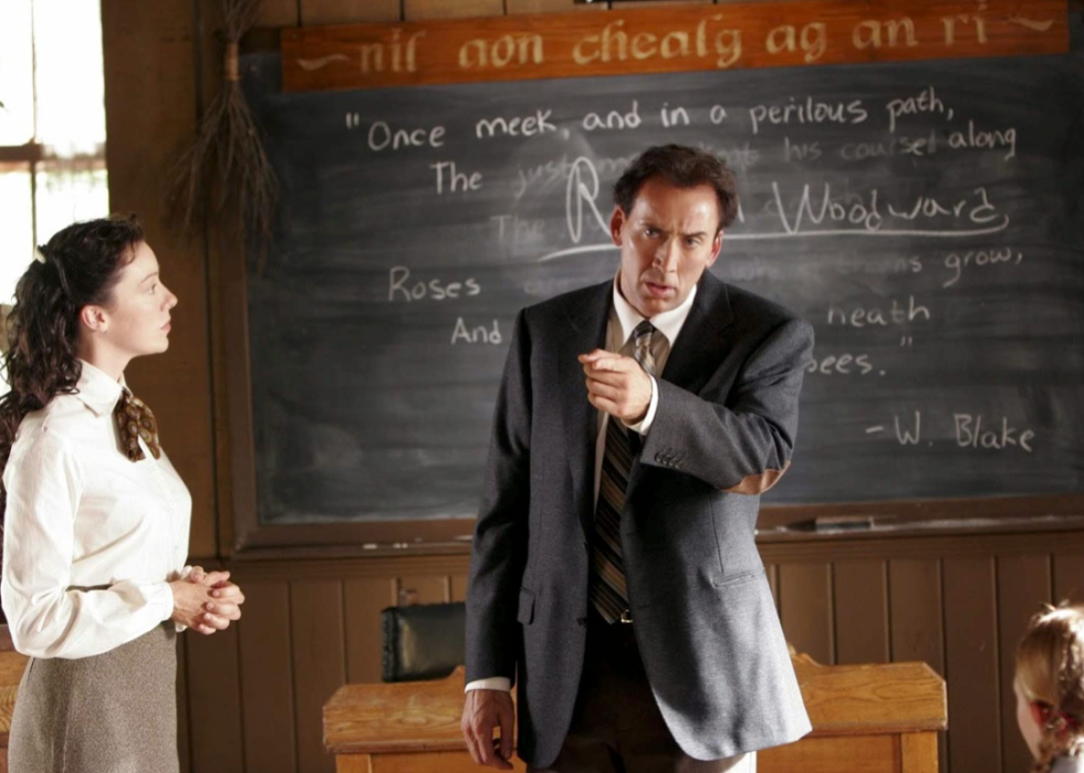 Nicolas Cage and Molly Parker in ‘The Wicker Man’.