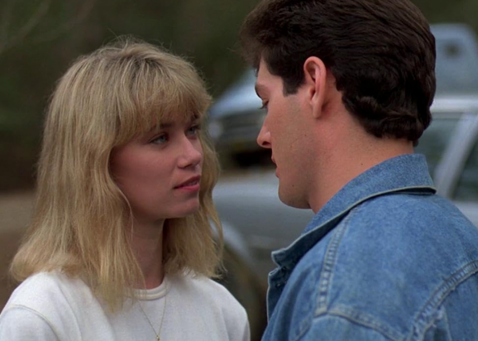 Lar Park-Lincoln and Kevin Spirtas in ‘Friday the 13th: The New Blood’.