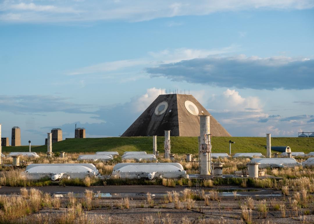 The radar pyramid and Spartan missile fields in Nekoma.