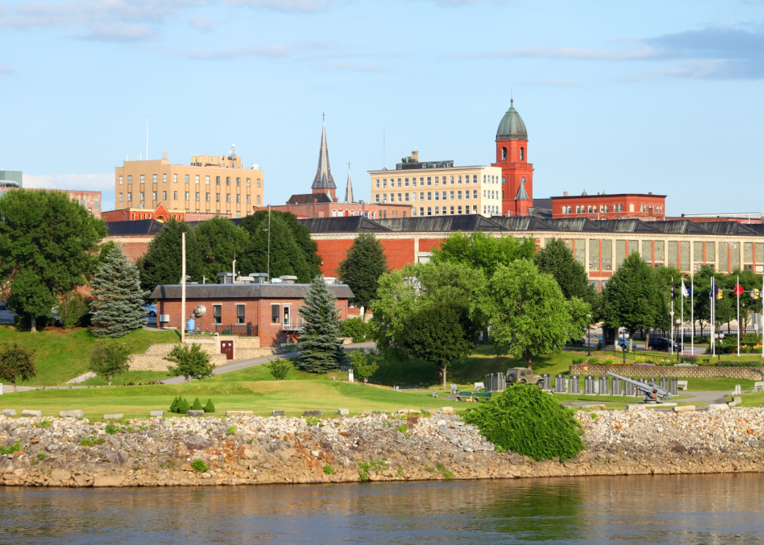 Waterfront in Lewiston.