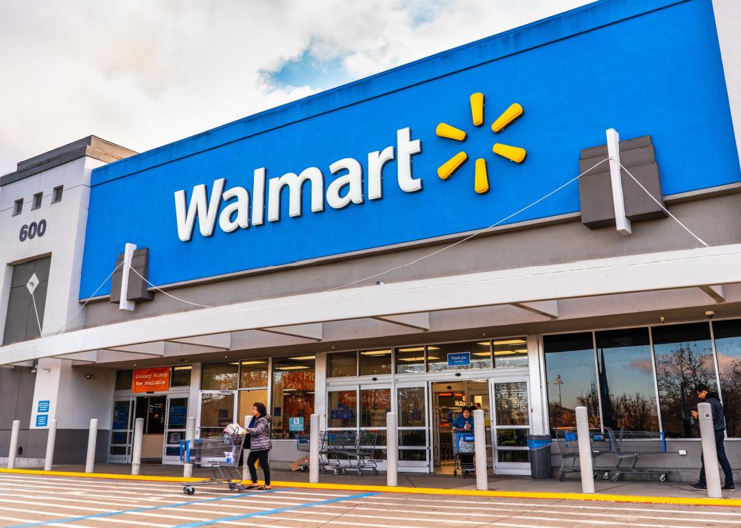 Walmart store exterior.