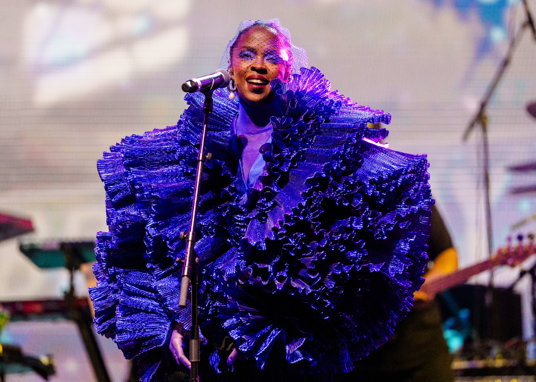 Lauryn Hill performs onstage.