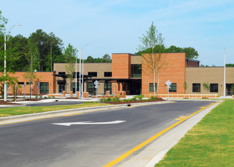 Exterior of public school building