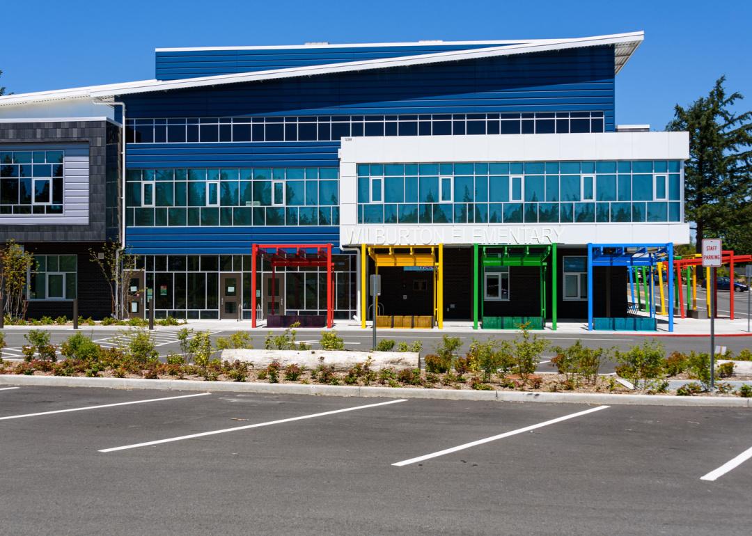 Elementary school building exterior.