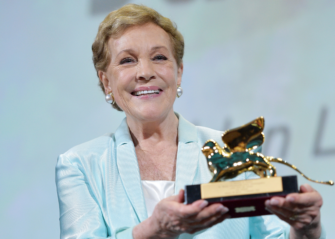 Julie Andrews is awarded the Golden Lion for Lifetime Achievement at Venice Film Festival.