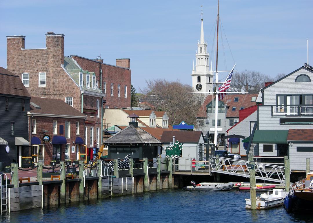 Harbor in Newport City.
