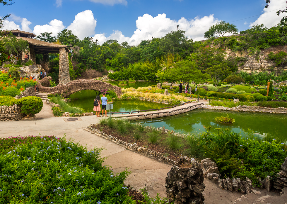 Sunken Gardens in Brackenridge Park.