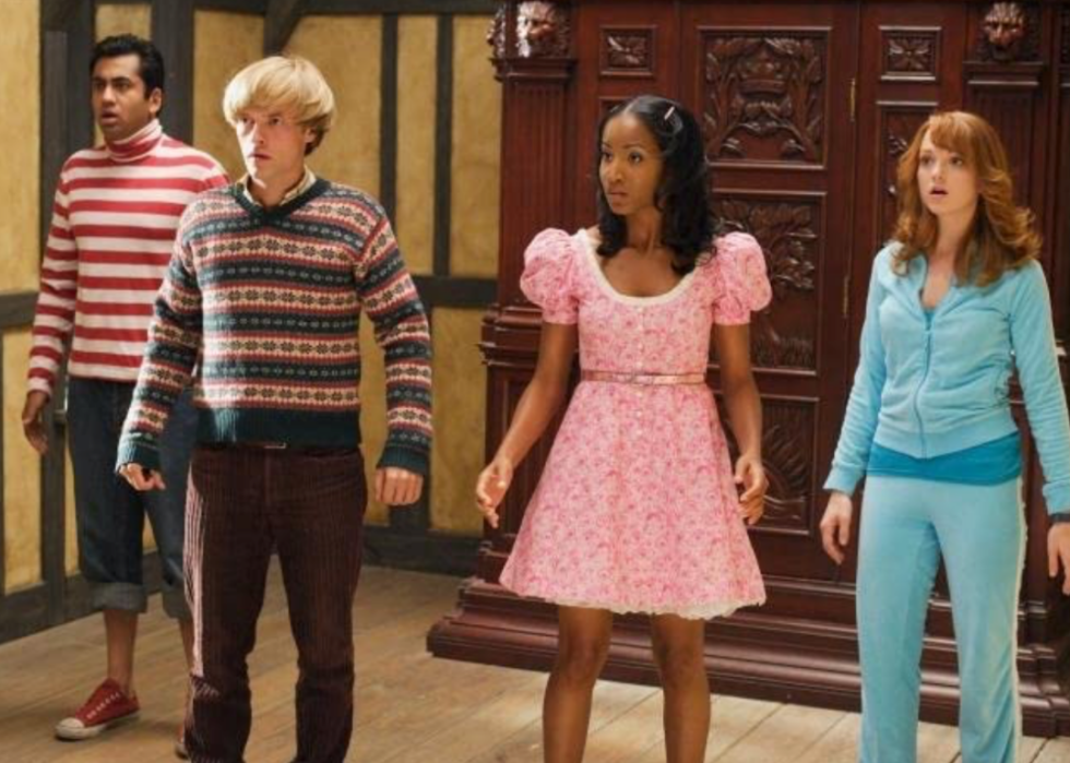 Actors perform in a scene from 'Epic Movie.'