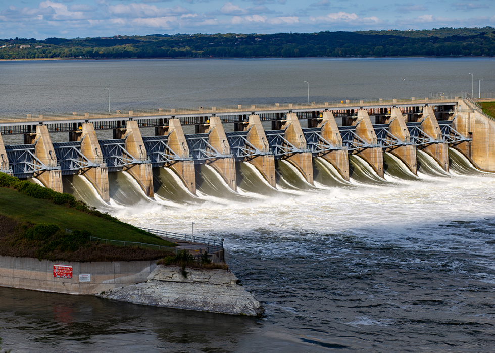 Gavins Point Dam on the Missouri River.