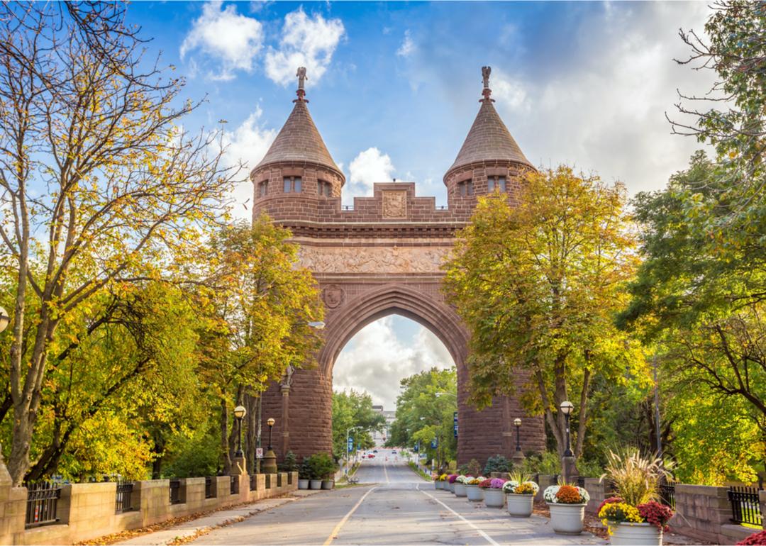 Soldiers and Sailors Memorial Arch in Hartford.