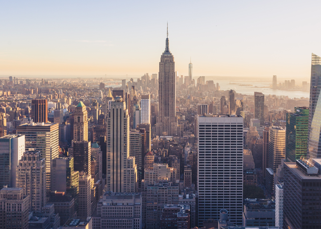 New York City skyline.