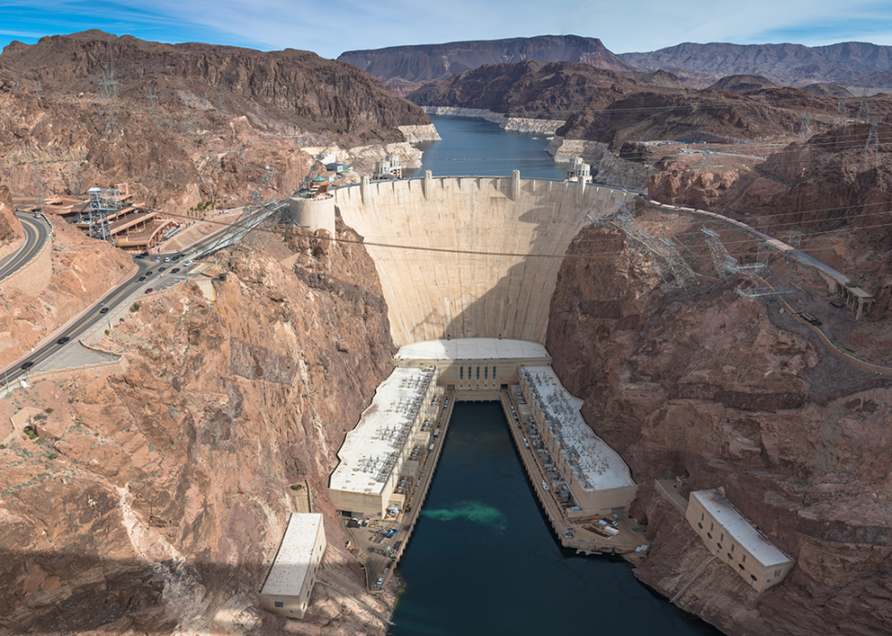 Hoover Dam, Black Canyon of the Colorado River.