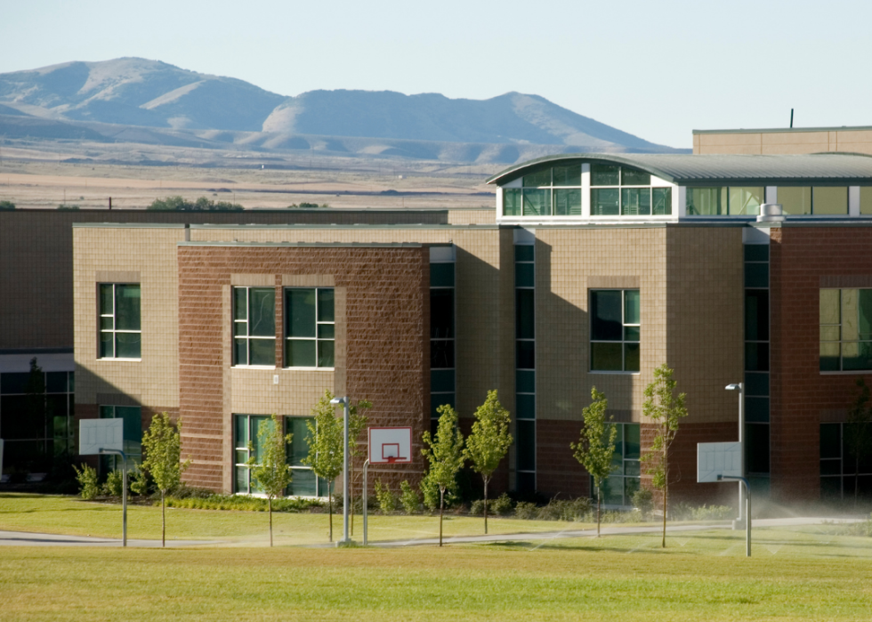 Exterior of public school building