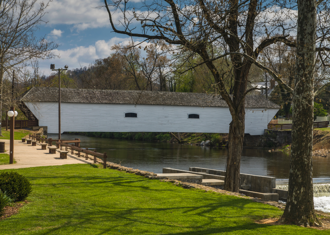 Covered bridge in Elizabethton.