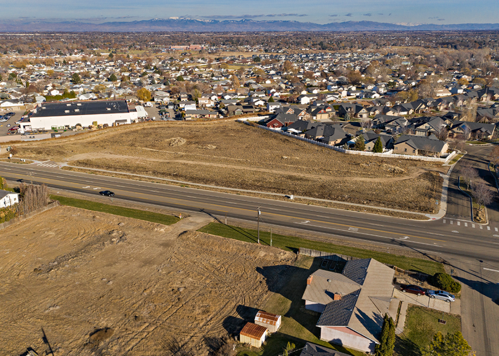 An aerial view of Nampa.