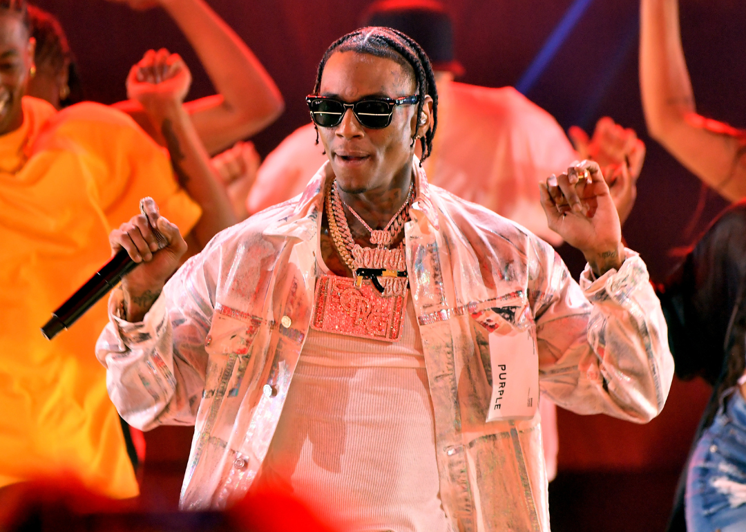 Soulja Boy performs at the 2023 BET Awards.