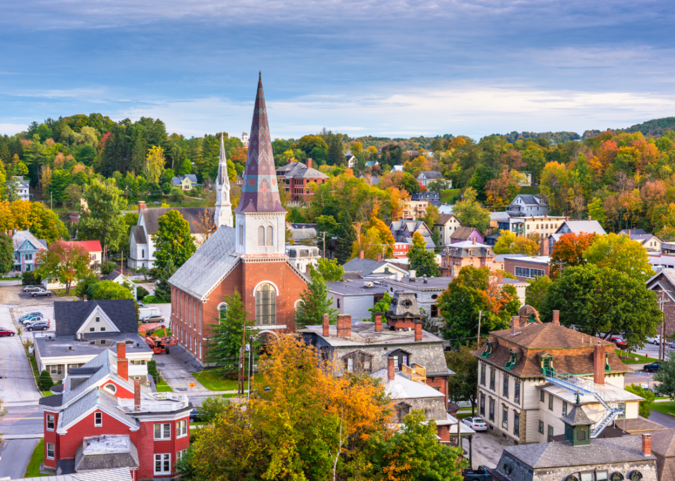 Montpelier city skyline.