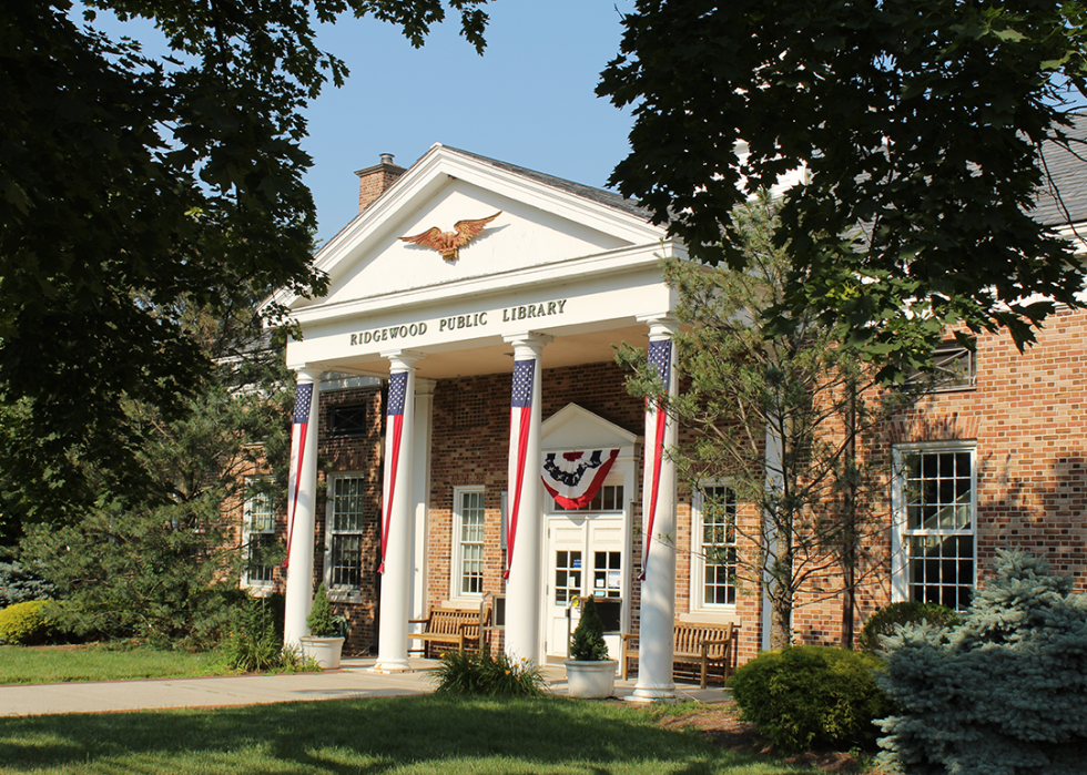 Ridgewood Public Library along Maple Ave.