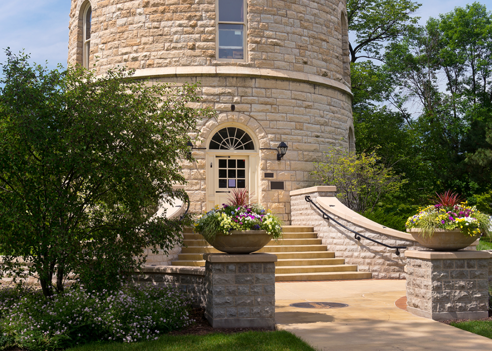 Historic water tower in Western Springs.