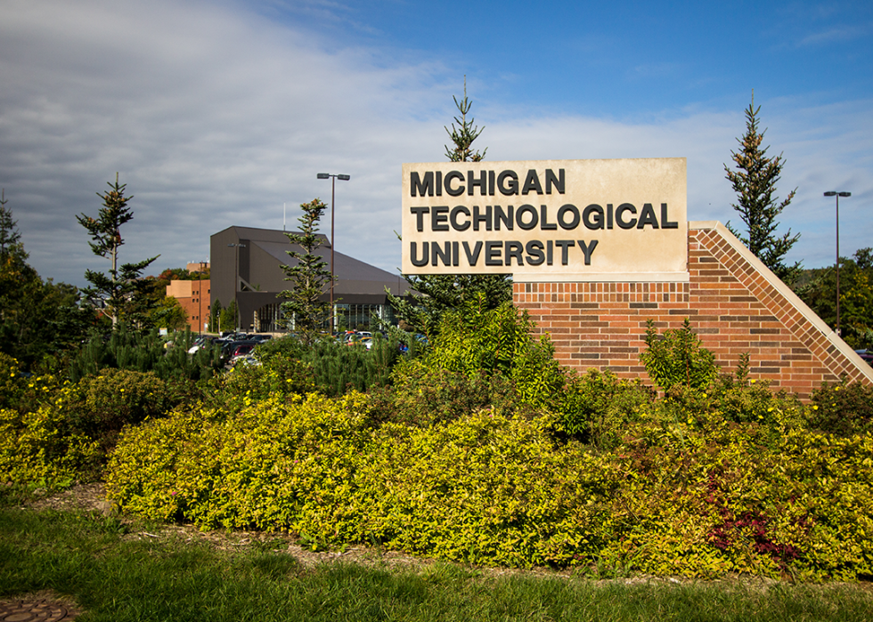 The campus of Michigan Technological University in Houghton.