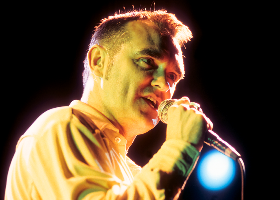 Morrissey performs at a Benefit for Central Park SummerStage.